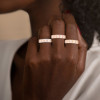 10ctw Cushion Cut Morganite Pink Sapphire Eternity Ring
