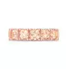 10ctw Cushion Cut Morganite Pink Sapphire Eternity Ring