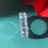 12ctw Emerald Cut White Sapphire Eternity Ring