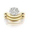 2ct Oval Cut White Sapphire Wave Shank Engagement Ring