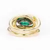 5.8ct Oval Cut Emerald Split Shank Engagement Ring