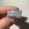 13ctw Marquise Cut White Sapphire Bold Eternity Ring