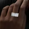 13ctw Marquise Cut White Sapphire Bold Eternity Ring