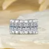 13ctw Marquise Cut White Sapphire Bold Eternity Ring