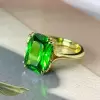 8.4ct Cushion Cut Green Sapphire Vintage Leaf Ring