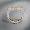 Paved White Sapphire Heart Promise Ring
