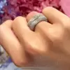 Paved White Sapphire Heart Promise Ring
