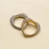 Paved White Sapphire Heart Promise Ring