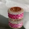 6ctw Baguette Cut Fuchsia Pink Sapphire Eternity Ring