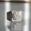 3.8ct Round Cut Two Tone Sculptural Cocktail Ring