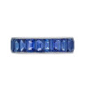 7ctw Emerald Cut Multicolor Sapphire Channel-Set Eternity Ring