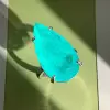 14ct Pear Cut Green Blue Paraiba Tourmaline Cocktail Ring
