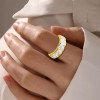 White Sapphire Paved Fluid Contemporary Wedding Ring