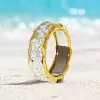 White Sapphire Paved Fluid Contemporary Wedding Ring