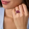 2.5ctw Multicolor Sapphire Paved Cocktail Ring