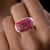 2.5ctw Multicolor Sapphire Paved Cocktail Ring