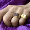 2.5ctw Multicolor Sapphire Paved Cocktail Ring