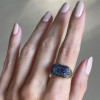 2.5ctw Multicolor Sapphire Paved Cocktail Ring
