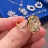 9.5ct Cushion Cut White Sapphire Knot Engagement Ring