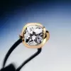 9.5ct Cushion Cut White Sapphire Knot Engagement Ring