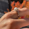 10MM Pearl Twist Shank Vintage Engagement Ring
