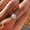 10MM Pearl Twist Shank Vintage Engagement Ring