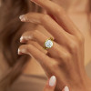 3.8ct Round Cut Split Shank Modern Engagement Ring