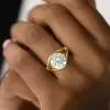 3.8ct Round Cut Split Shank Modern Engagement Ring