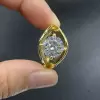 3.8ct Round Cut Split Shank Modern Engagement Ring