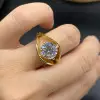3.8ct Round Cut Split Shank Modern Engagement Ring