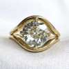 3.8ct Round Cut Split Shank Modern Engagement Ring