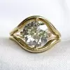 3.8ct Round Cut Split Shank Modern Engagement Ring