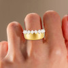 3ctw Princess Cut Matte Modern Wedding Band