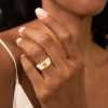 3ctw Princess Cut Matte Modern Wedding Band