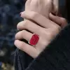 23.75ct  Invisible Setting Ruby Cocktail Ring