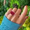 23.75ct  Invisible Setting Ruby Cocktail Ring