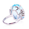 15ct Oval Cut Aquamarine Classic Cocktail Ring