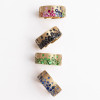Flush Set Multicolor Sapphire Starry Band Rainbow Ring