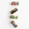Flush Set Multicolor Sapphire Starry Band Rainbow Ring