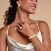 Rainbow Sapphire Yellow Gold Tone Three-piece Jewelry Set