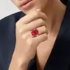 14ct Emerald Cut Ruby Vintage Cocktail Ring