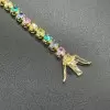 Round Cut Multicolor Sapphire Tennis Bracelet