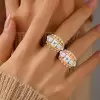 7ctw White Sapphire Two Tone Vintage Dome Ring