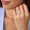 5.7ct Pear Cut White Sapphire Bypass Wedding Ring Set