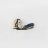 4.2ct Pear Cut White Sapphire Bypass Paved Engagement Ring