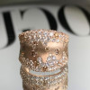 4ctw Round Cut Flush Set Bold Cocktail Ring
