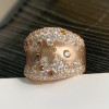 4ctw Round Cut Flush Set Bold Cocktail Ring