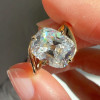5ct Cushion Cut Modern Style Bypass Engagement Ring