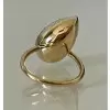 6.2ct Tilted Pear Cut Simple Two Tone Engagement Ring