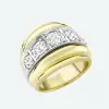 5ctw Round Cut White Sapphire Vintage Cocktail Ring
